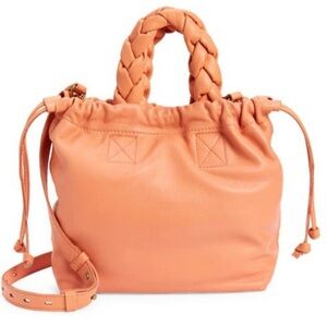 MADEWELL DRAWSTRING BUCKET BAG! Apricot! Crossbody!! New
